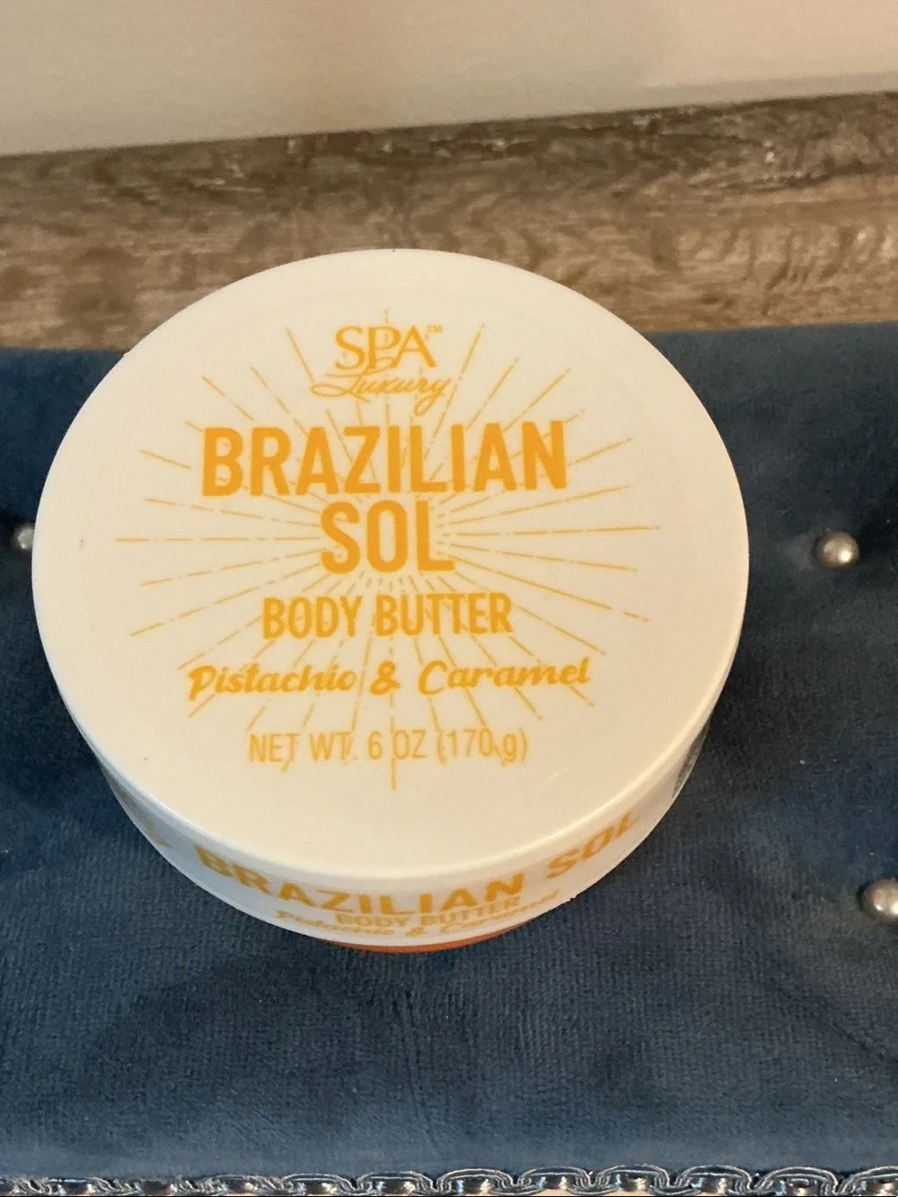 Brazilian Sol Pistachio & Caramel Body Butter 6 oz NEW Spa Luxury